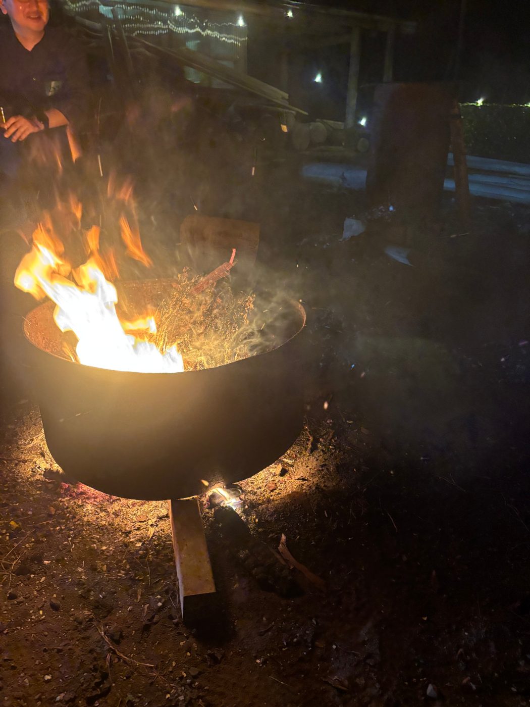 夜の焚き火